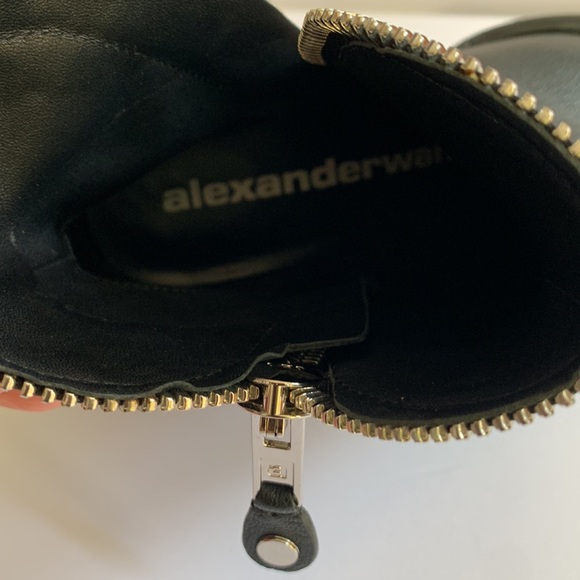 Alexander Wang Italian Leather Black Boots Size 40 - Picture 7 of 8